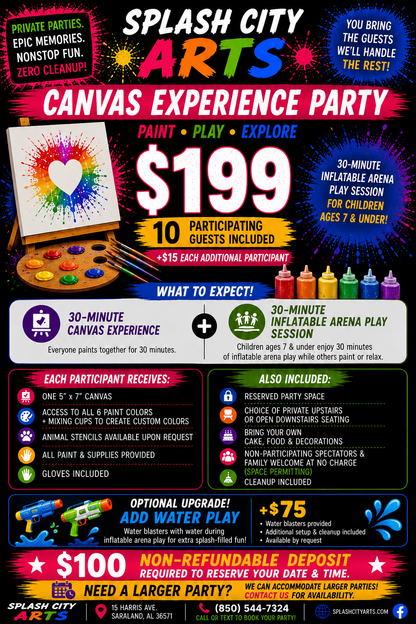 Canvas Experience Party — $199