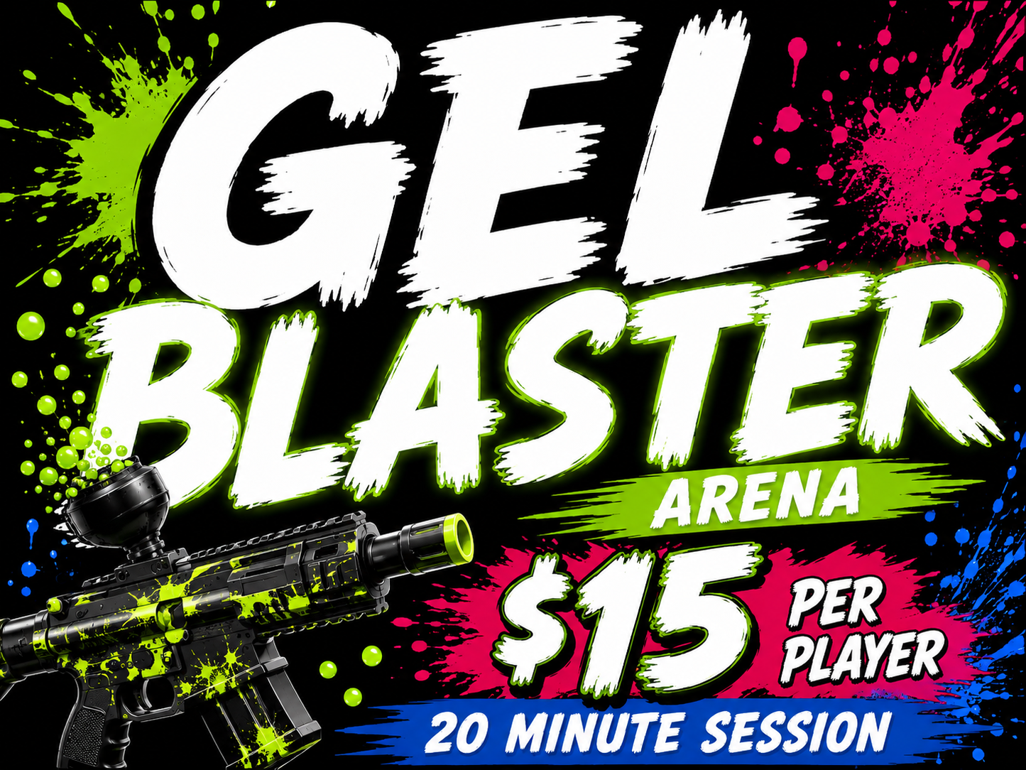🔫Gel Blaster Arena (ATHLETIC SHOES REQUIRED)🔫