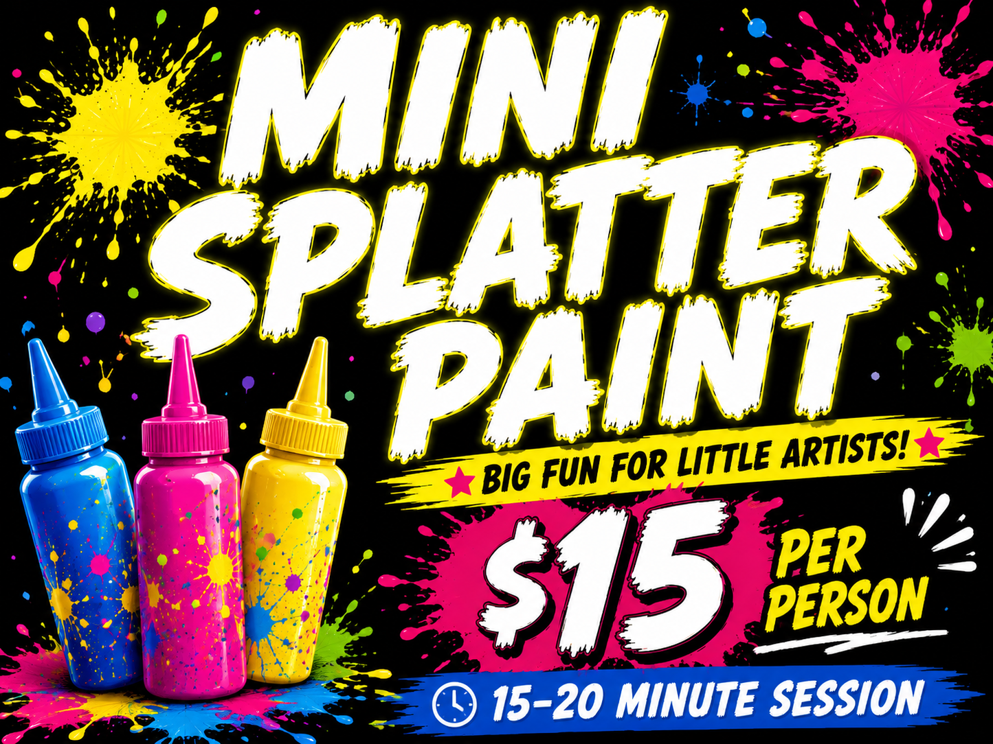 🫟Mini Splatter Paint (ATHLETIC SHOES REQUIRED)🫟