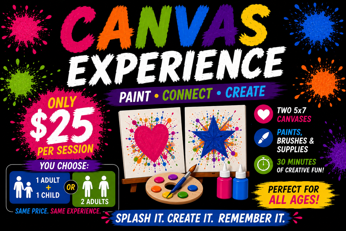 🖼️Canvas Experience (ATHLETIC SHOES REQUIRED)🖼️