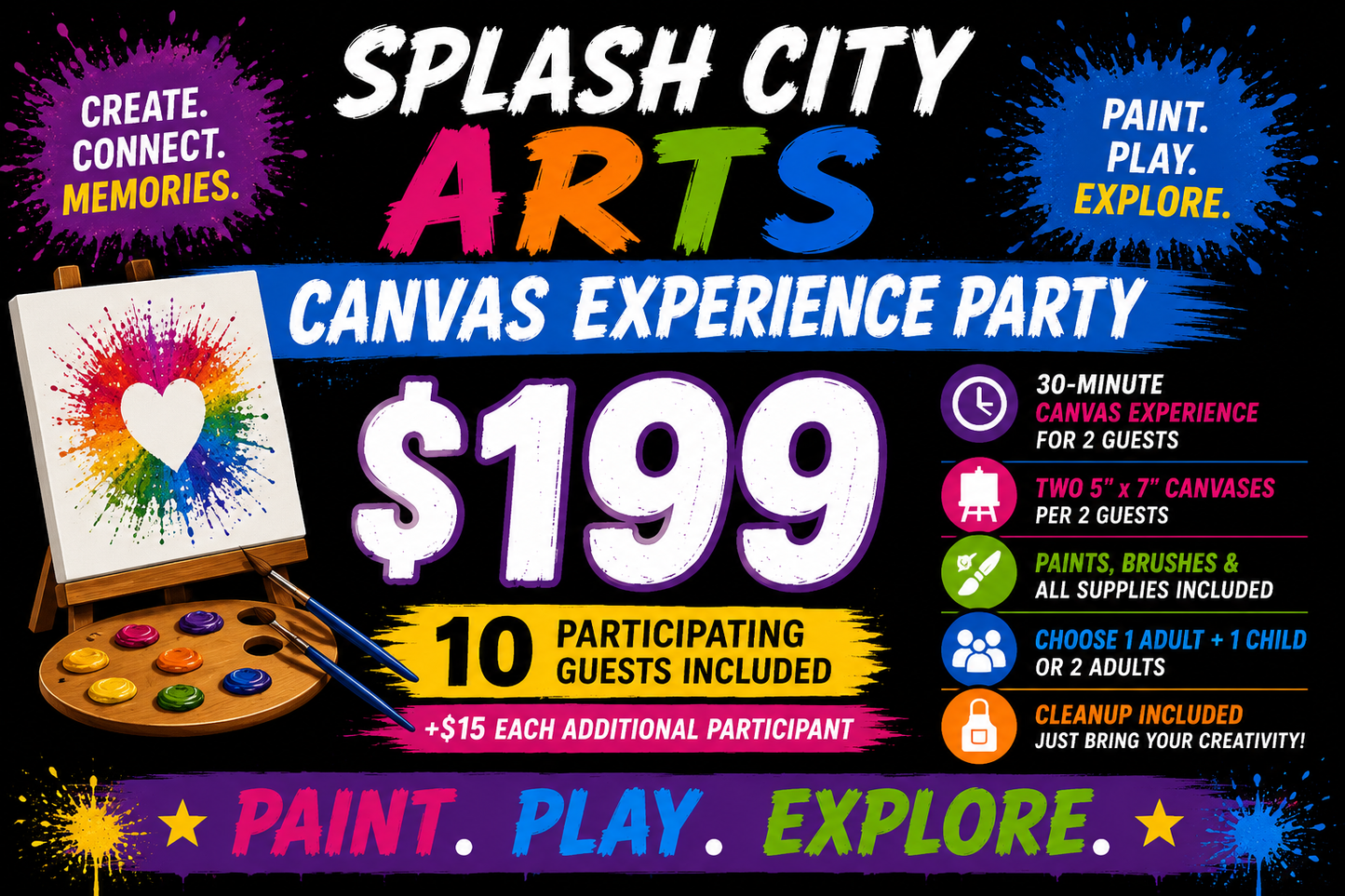 Canvas Experience Party — $199