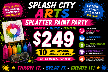 Splatter Paint Party — $249