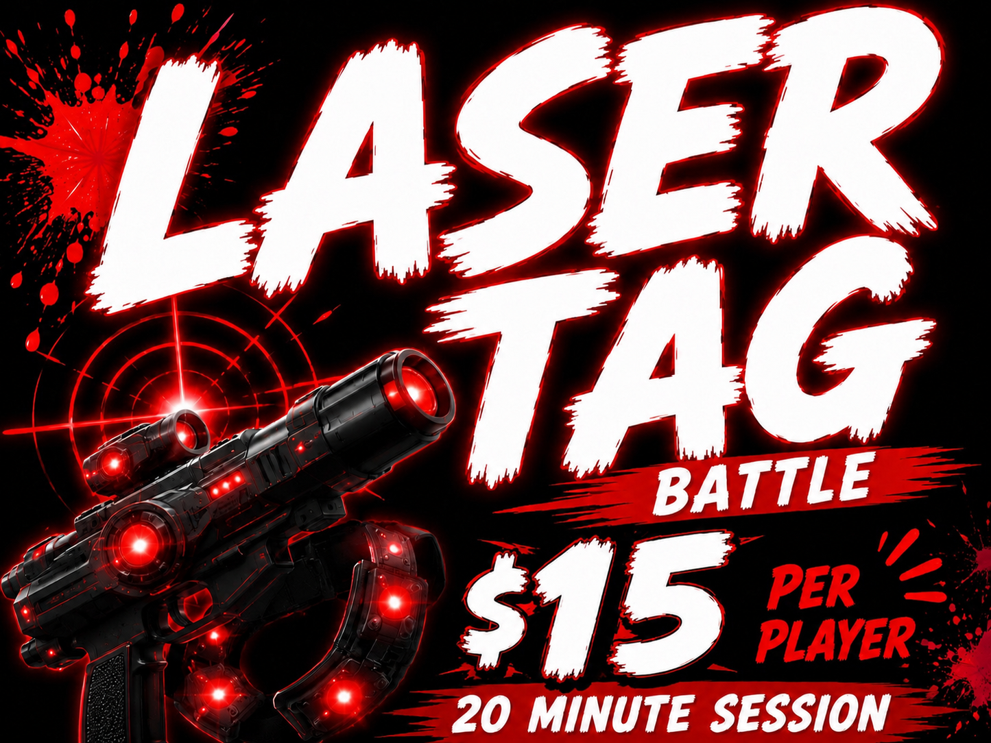 🎯Laser Tag Battle (ATHLETIC SHOES REQUIRED)🎯